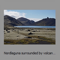 Nordlaguna surrounded by volcanic cones